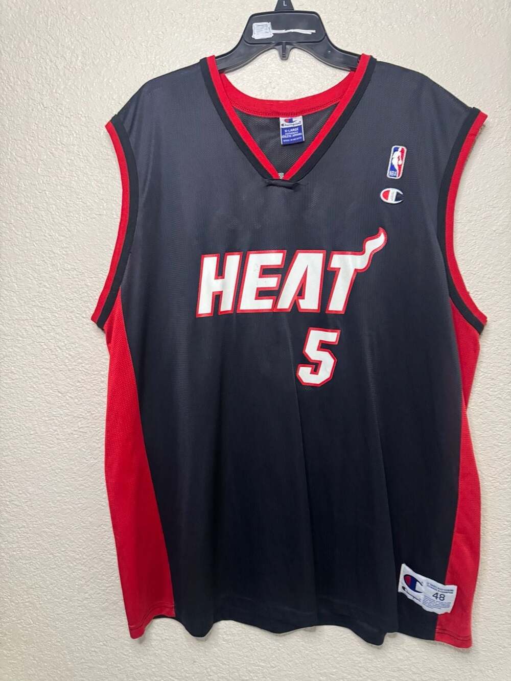 Vintage Miami Heat Eddie House #5 Champion NBA Basketball Jersey
